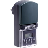 Sygonix SY-5044422 Steckdosen-Zeitschaltuhr digital Wochenprogramm 1800W IP44 Countdown-Funktion, Zufallsfunktion Sygonix SY-5044422 Steckdosen-Zeitschaltuhr digital Wochenprogramm 1800W IP44 Countdown-Funktion, Zufallsfunktion