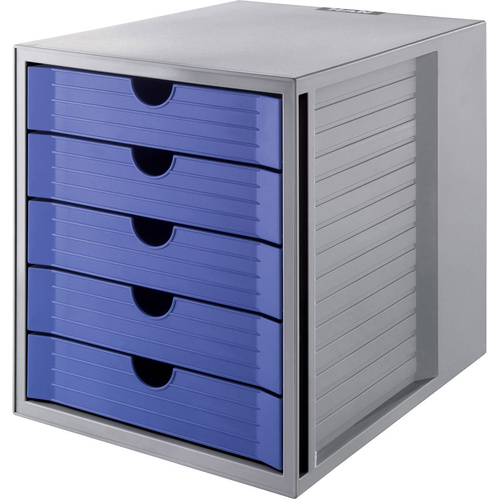 HAN SYSTEMBOX KARMA 14508-16 Schubladenbox Grau DIN A4, DIN C4 Anzahl der Schubfächer: 5