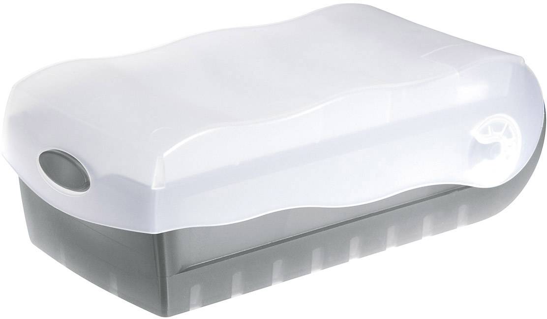 HAN CROCO 998-693 Karteikasten Grau, Transluzent max. Anzahl der Karten: 500 Karten DIN A8 quer inkl. 100 linierten Karten