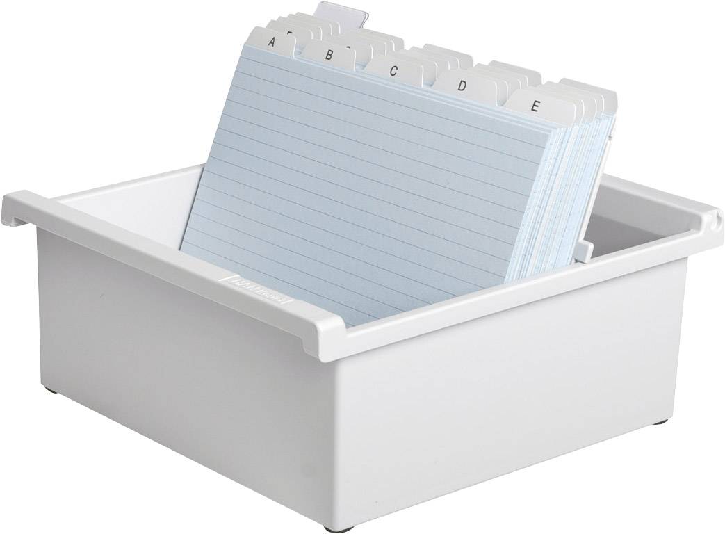 HAN 966-0-11 Karteitrog Lichtgrau max. Anzahl der Karten: 800 Karten DIN A6 quer