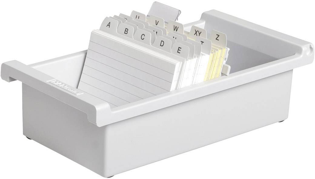 HAN 967-0-11 Karteitrog Lichtgrau max. Anzahl der Karten: 800 Karten DIN A7 quer