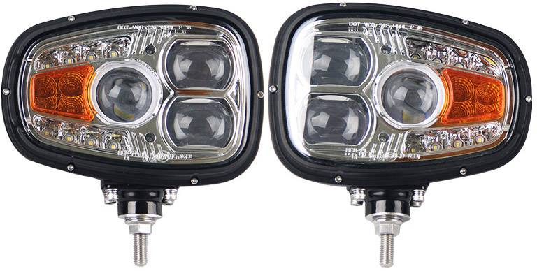 SecoRüt Komplett-Scheinwerfer, Frontscheinwerfer 95860L LED vorne, links (B x H x T) 214 x 201 x 109mm Schwarz