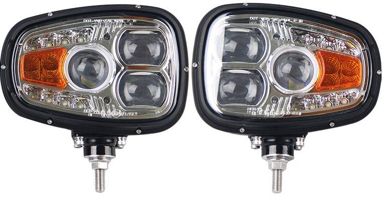 SecoRüt Komplett-Scheinwerfer, Frontscheinwerfer 95860R LED vorne, rechts (B x H x T) 214 x 201 x 109mm Schwarz