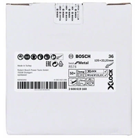 Bosch Accessories 2608619160 Fiberscheibe Durchmesser 125mm Bohrungs-Ø 22.23mm Bosch Accessories 2608619160 Fiberscheibe Durchmesser 125mm Bohrungs-Ø 22.23mm
