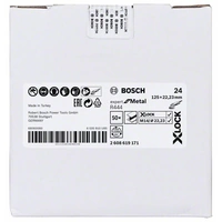 Bosch Accessories 2608619171 Fiberscheibe Durchmesser 125mm Bohrungs-Ø 22.23mm Bosch Accessories 2608619171 Fiberscheibe Durchmesser 125mm Bohrungs-Ø 22.23mm