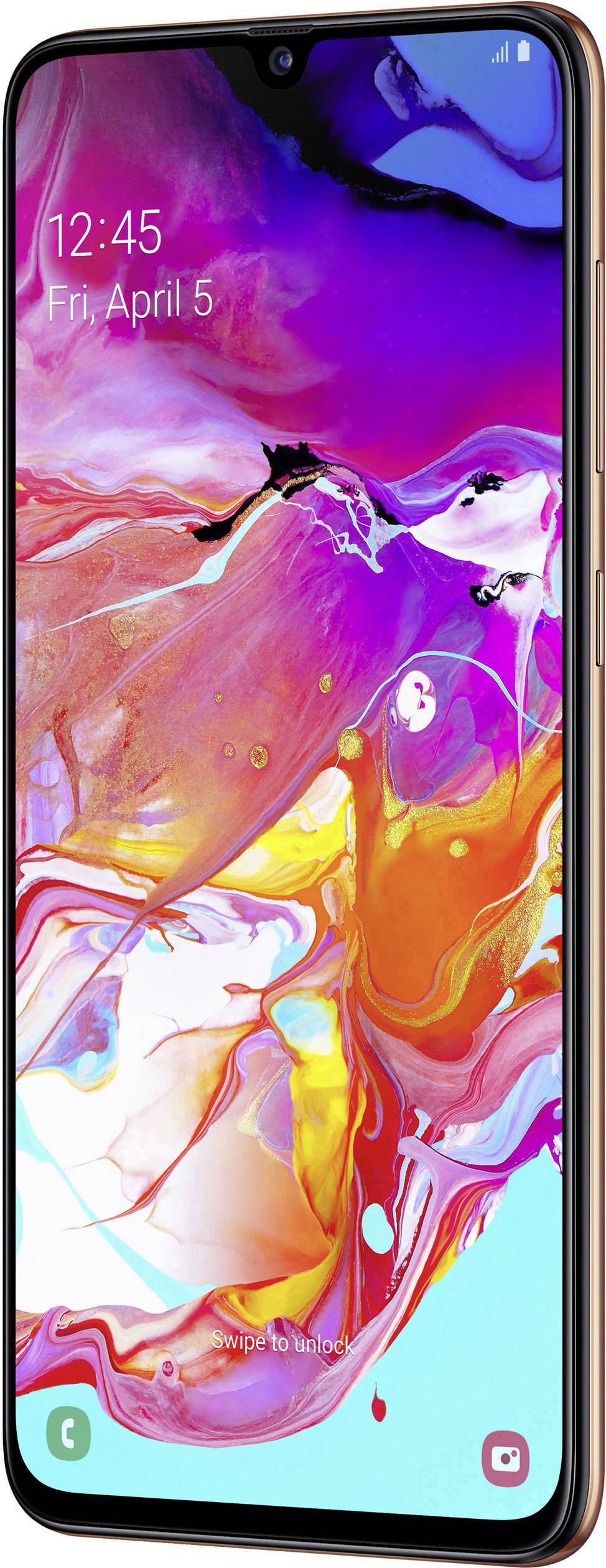 Samsung Galaxy A70 Smartphone 128GB 6.7 Zoll (17 cm) Dual-SIM Android™ 9.0 32 Mio. Pixel, 8 Mio. Pixel, 5 Mio. Pixel Coral