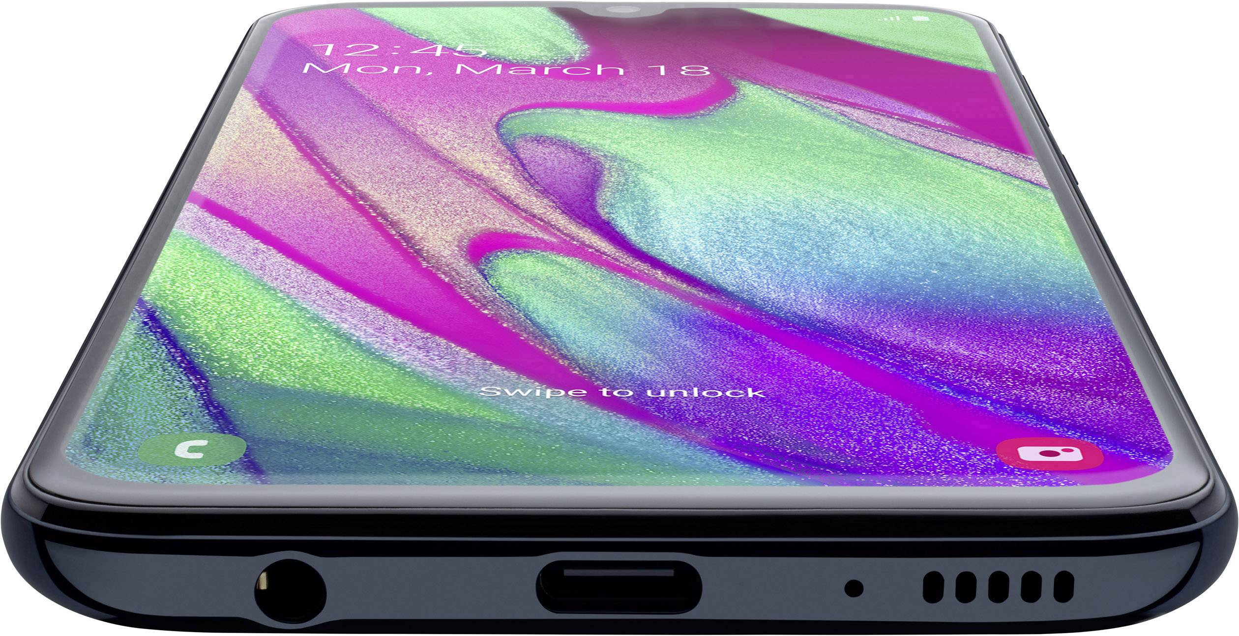 Samsung Galaxy A40 64 GB Schwarz 15 cm (5.9 Zoll) Smartphone