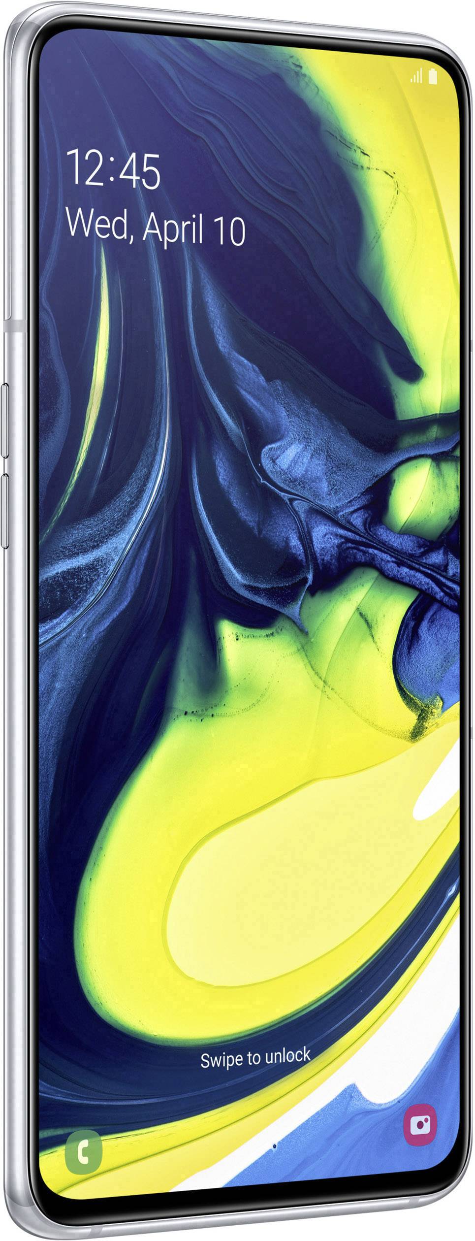 Samsung Galaxy A80 Smartphone 128 GB 6.7 Zoll (17 cm) Dual-SIM Android™ 9.0 Ghost White