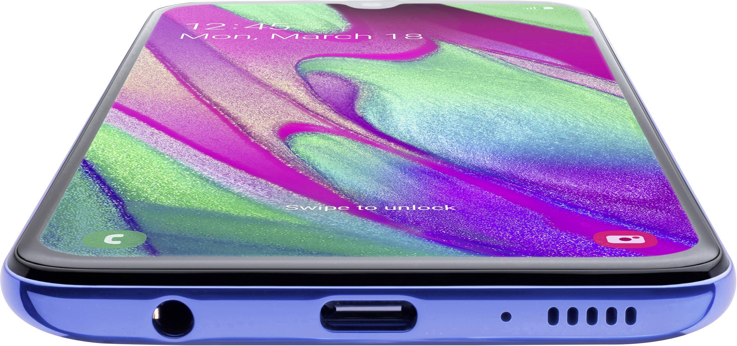Samsung Galaxy A40 Smartphone 64GB 5.9 Zoll (15 cm) Dual-SIM Android™ 9.0 16 Megapixel, 5 Megapixel Blau