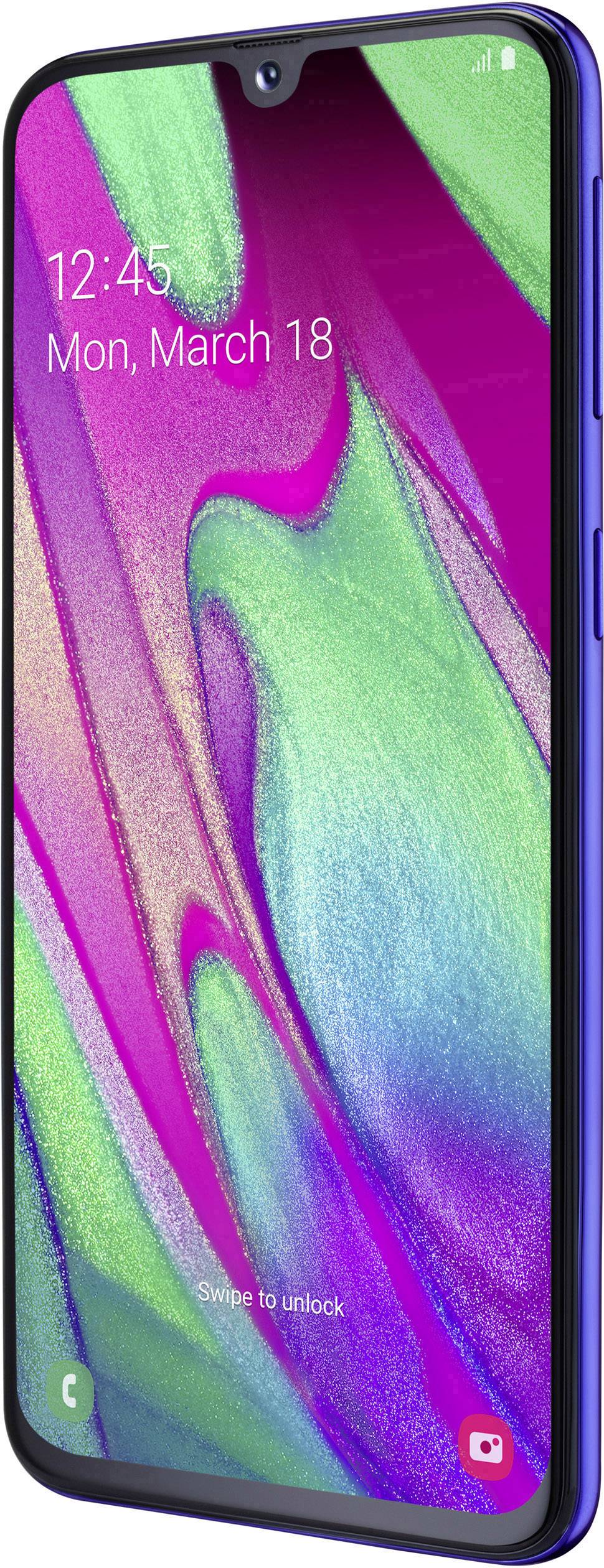 Samsung Galaxy A40 Smartphone 64GB 5.9 Zoll (15 cm) Dual-SIM Android™ 9.0 16 Megapixel, 5 Megapixel Blau