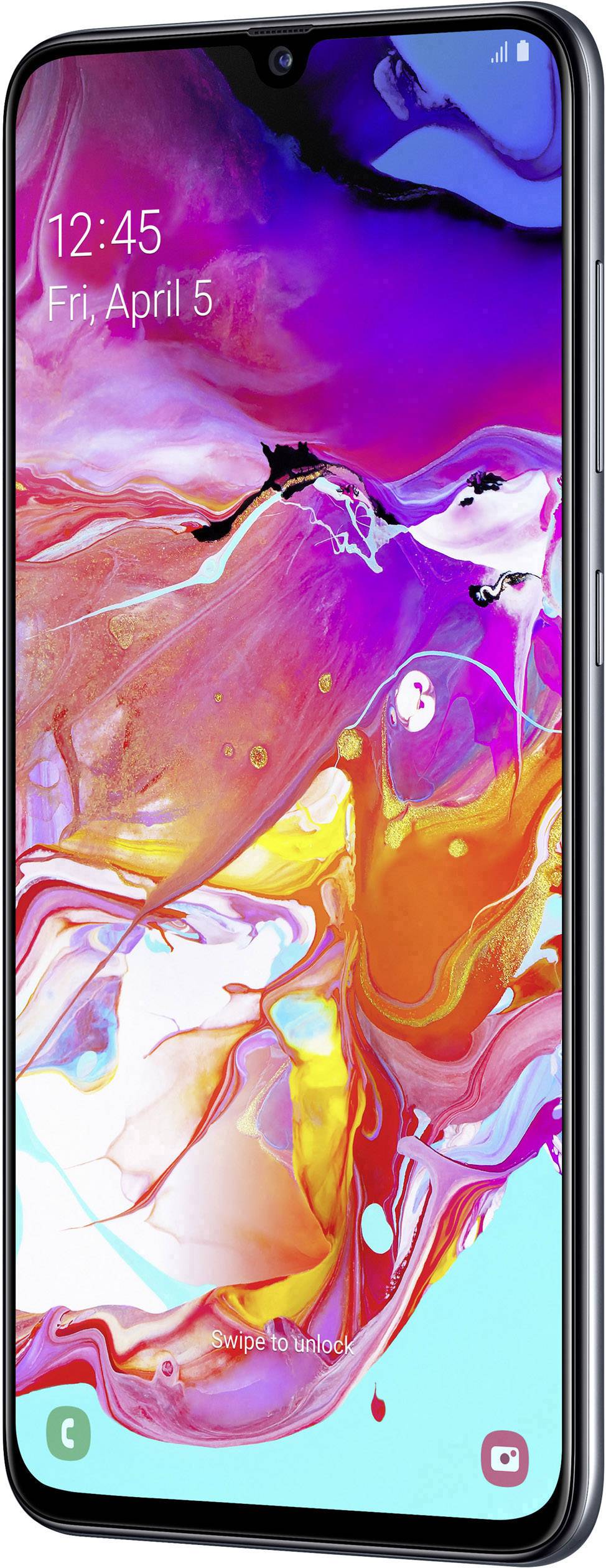 Samsung Galaxy A70 Smartphone 128GB 6.7 Zoll (17 cm) Dual-SIM Android™ 9.0 32 Mio. Pixel, 8 Mio. Pixel, 5 Mio. Pixel Schwarz