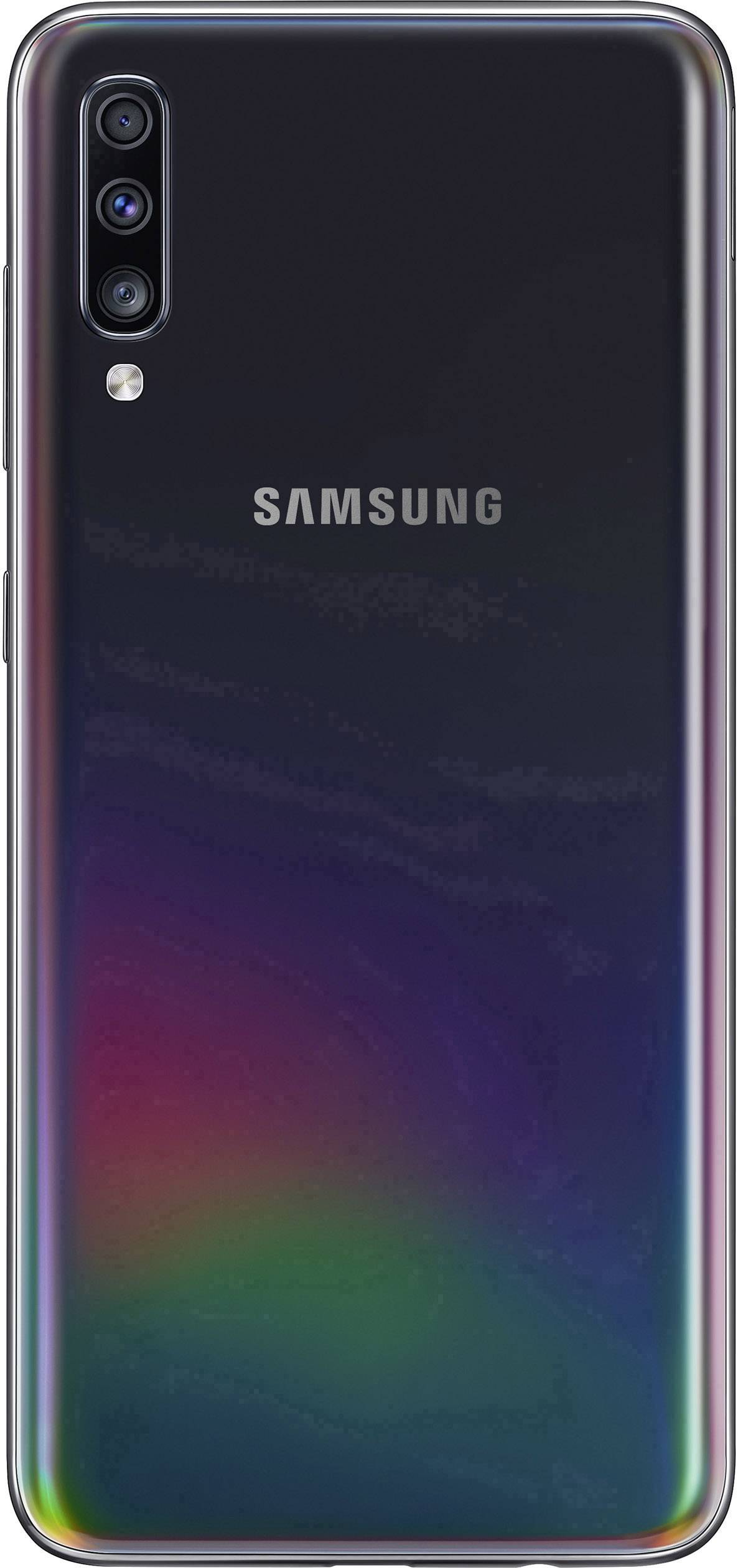 Samsung Galaxy A70 Smartphone 128GB 6.7 Zoll (17 cm) Dual-SIM Android™ 9.0 32 Mio. Pixel, 8 Mio. Pixel, 5 Mio. Pixel Schwarz
