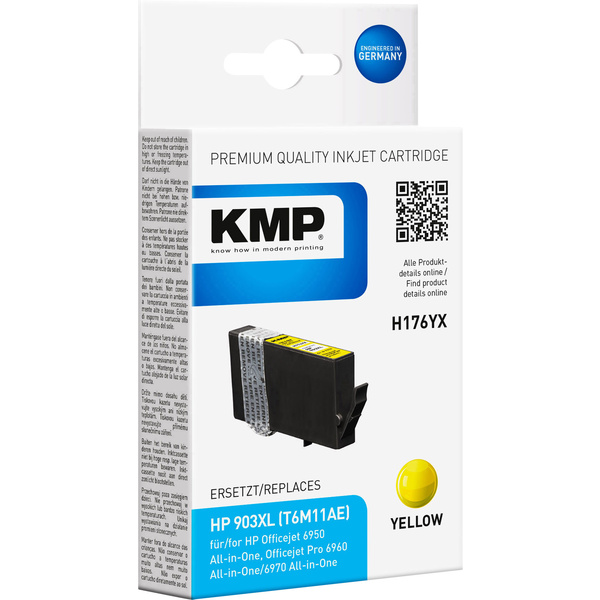 KMP Tinte ersetzt HP 903XL Kompatibel Gelb H176YX 1757,0009