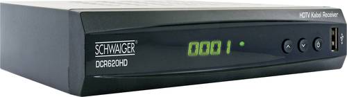 Schwaiger DCR620HD HD Kabel Receiver Front USB, Ethernet Anschluss, Aufnahmefunktion, LAN fähig Anz  - Onlineshop Voelkner