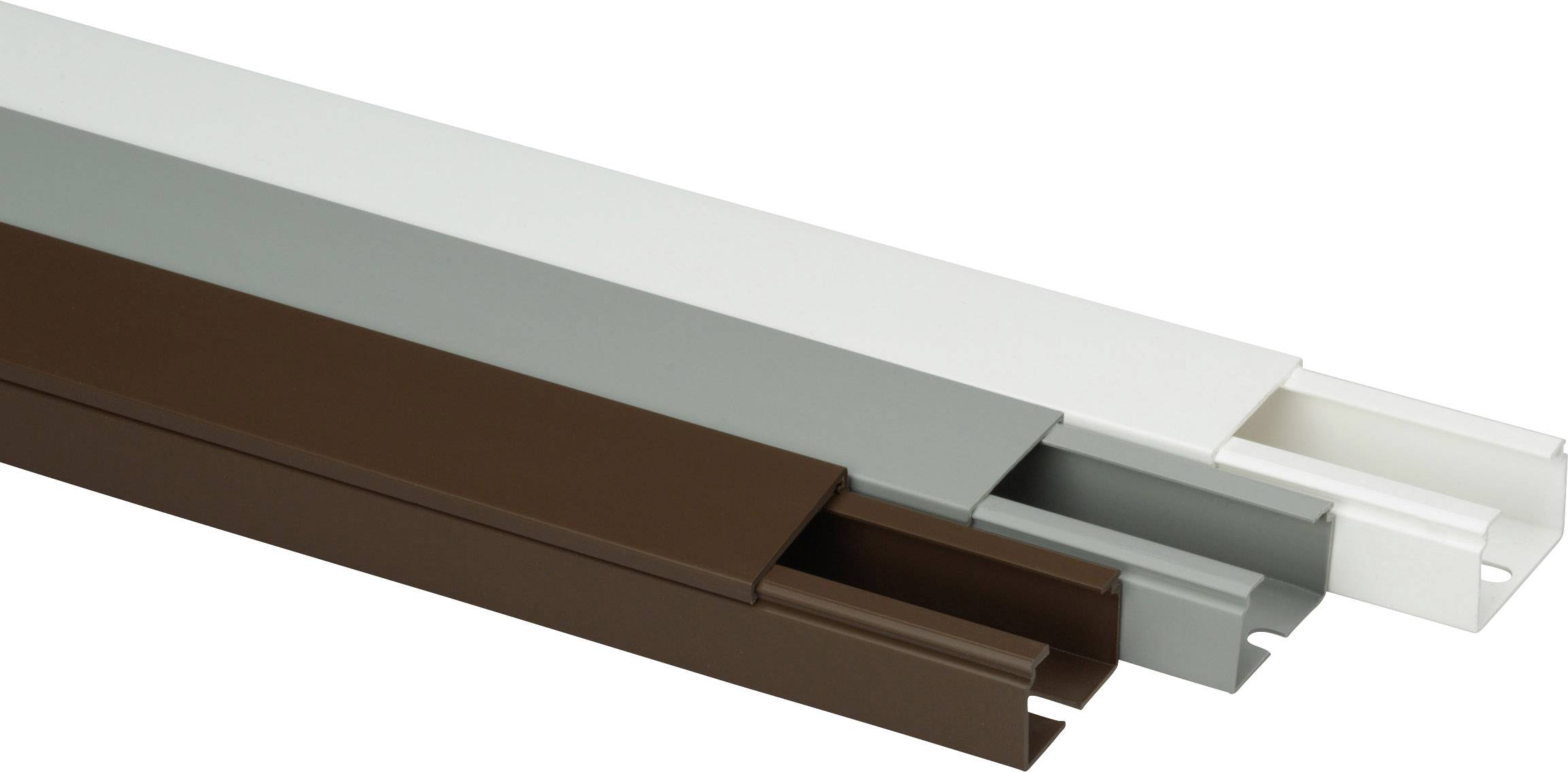 Heidemann 09964 Kabelkanal (L x B x H) 2000 x 40 x 25mm Braun