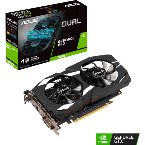 Asus Grafikkarte Nvidia GeForce GTX1650 Dual 4 GB GDDR5-RAM PCIe HDMI®, DisplayPort, DVI