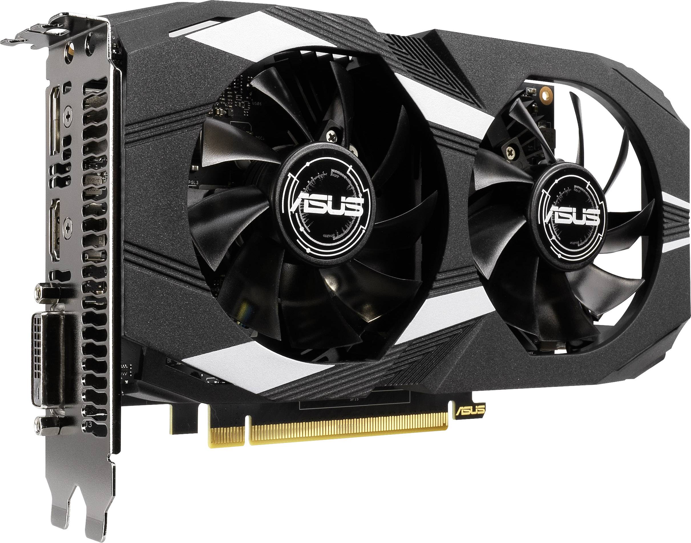 Asus Grafikkarte Nvidia GeForce GTX1650 Dual 4 GB GDDR5-RAM PCIe HDMI®, DisplayPort, DVI