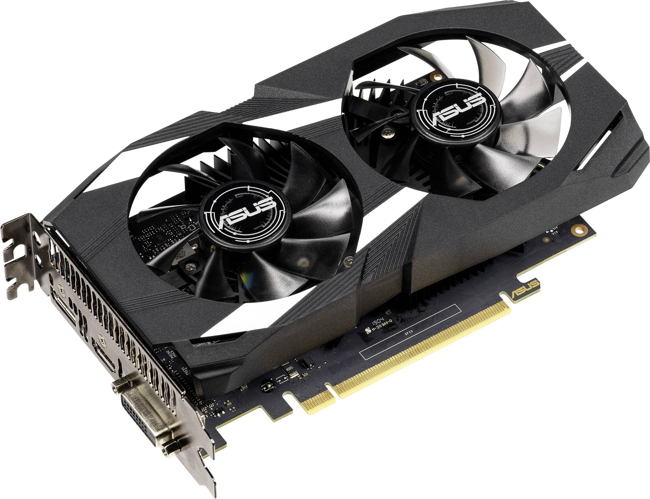Asus Grafikkarte Nvidia GeForce GTX1650 Dual 4 GB GDDR5-RAM PCIe HDMI®, DisplayPort, DVI