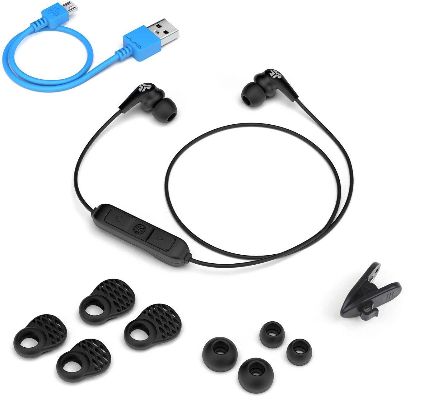 JLab JBuds Pro Wireless In Ear Kopfhörer Bluetooth®, kabelgebunden Schwarz Sport