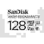 Carte miniSDXC SanDisk High Endurance Monitoring 128 GB Class 10, UHS-I, UHS-Class 3, v30 Video Speed Class avec adaptateur SD