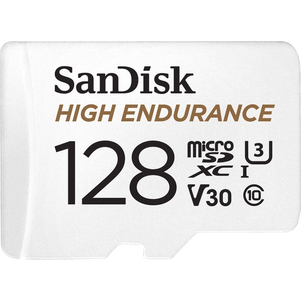 SanDisk High Endurance Monitoring microSDXC-Karte 128 GB Class 10, UHS-I, UHS-Class 3, v30 Video Sp SanDisk High Endurance Monitoring microSDXC-Karte 128 GB Class 10, UHS-I, UHS-Class 3, v30 Video Sp