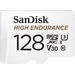 SanDisk High Endurance Monitoring microSDXC-Karte 128 GB Class 10, UHS-I, UHS-Class 3, v30 Video Sp SanDisk High Endurance Monitoring microSDXC-Karte 128 GB Class 10, UHS-I, UHS-Class 3, v30 Video Sp