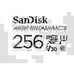 Carte miniSDXC SanDisk High Endurance Monitoring 256 GB Class 10, UHS-I, UHS-Class 3, v30 Video Speed Class avec adaptateur SD