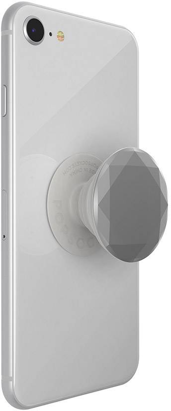 POPSOCKETS Metallic Diamond Silver Handy Ständer Silber, Metallic