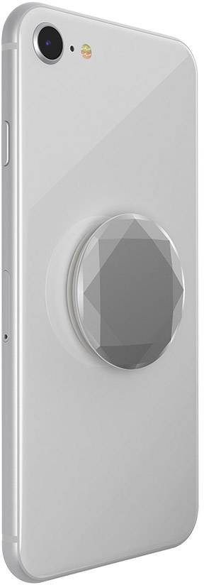 POPSOCKETS Metallic Diamond Silver Handy Ständer Silber, Metallic