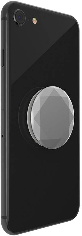 POPSOCKETS Metallic Diamond Silver Handy Ständer Silber, Metallic