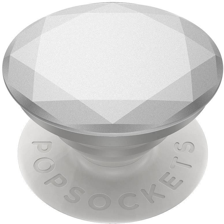 POPSOCKETS Metallic Diamond Silver Handy Ständer Silber, Metallic