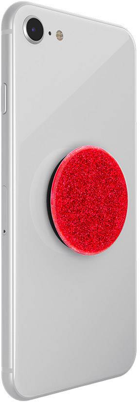 POPSOCKETS Glitter Red Handy Ständer Rot, Glitzereffekt