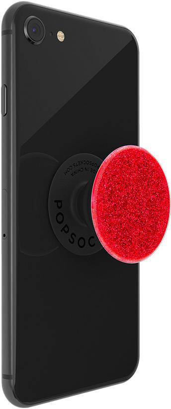 POPSOCKETS Glitter Red Handy Ständer Rot, Glitzereffekt