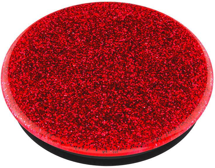 POPSOCKETS Glitter Red Handy Ständer Rot, Glitzereffekt