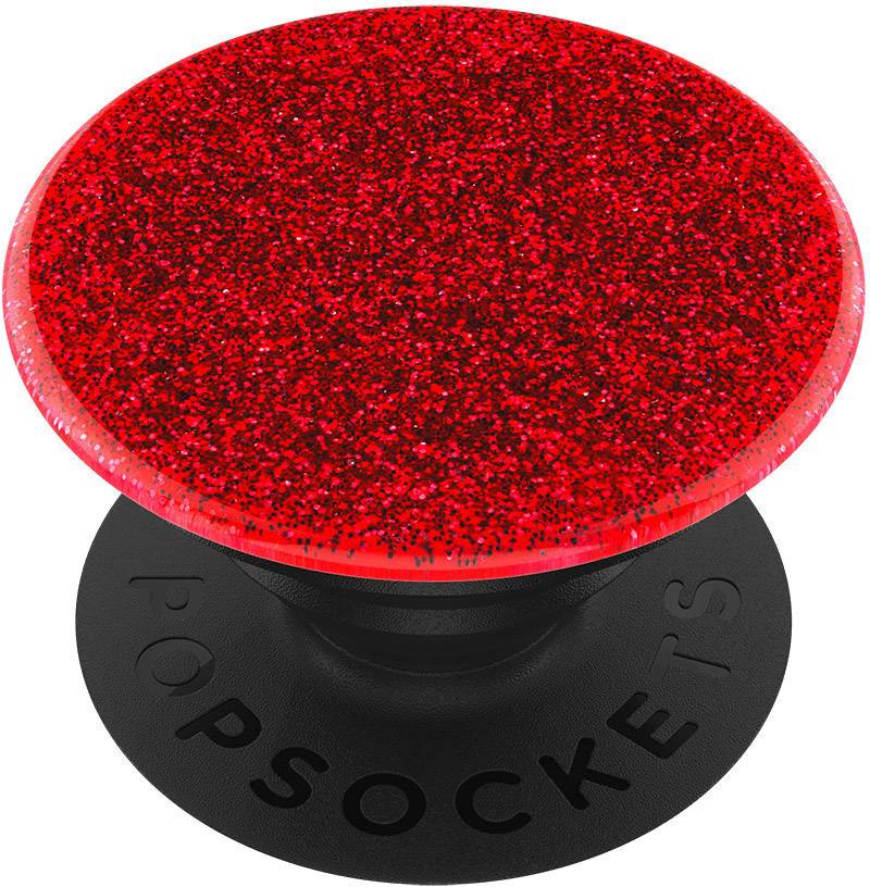 POPSOCKETS Glitter Red Handy Ständer Rot, Glitzereffekt