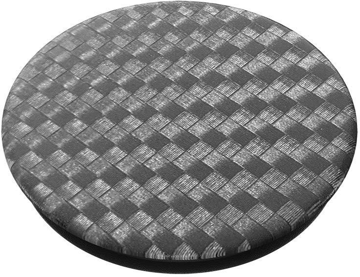POPSOCKETS Carbonite Weave Handy Ständer Schwarz, Silber