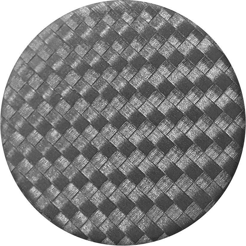 POPSOCKETS Carbonite Weave Handy Ständer Schwarz, Silber