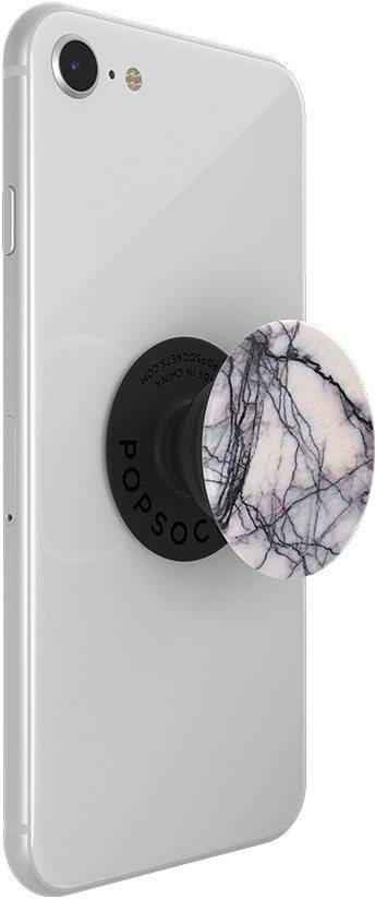POPSOCKETS Dove White Marble Handy Ständer Weiß, Schwarz