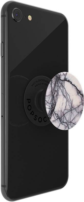 POPSOCKETS Dove White Marble Handy Ständer Weiß, Schwarz