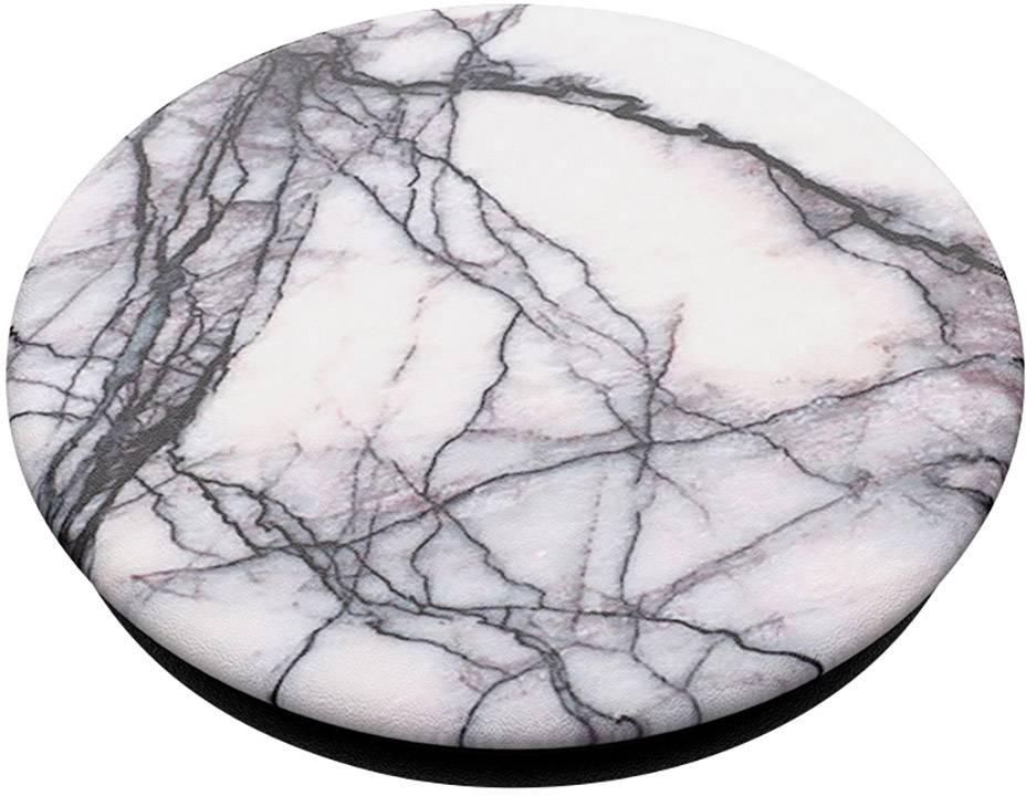POPSOCKETS Dove White Marble Handy Ständer Weiß, Schwarz