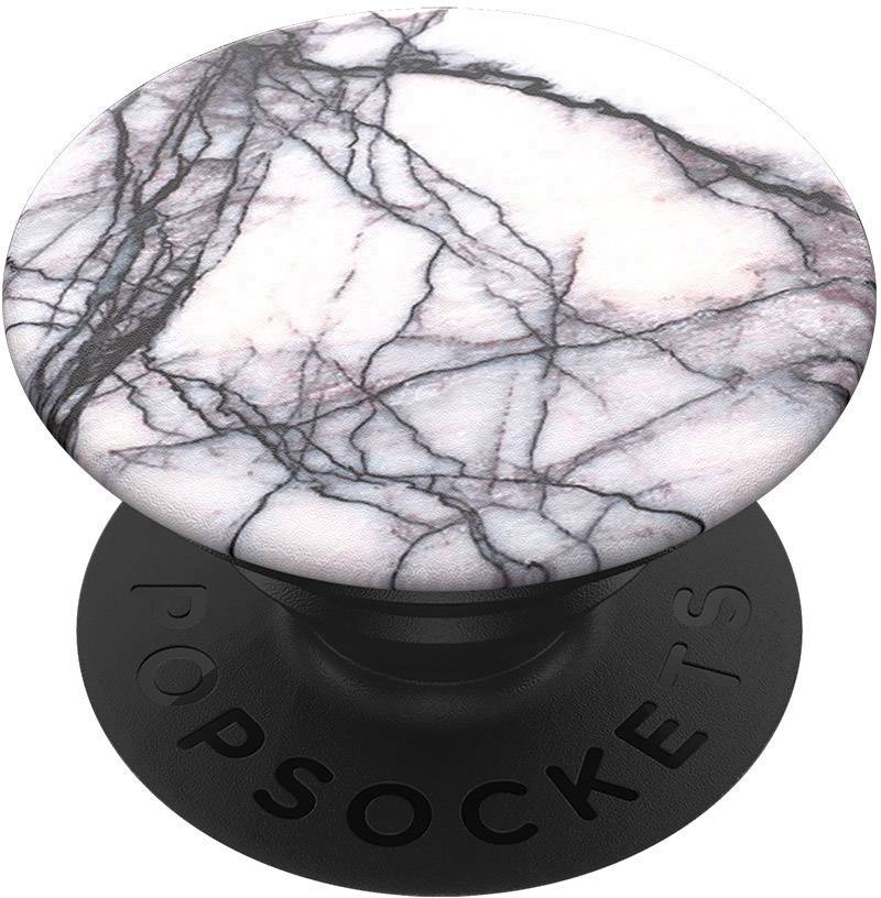 POPSOCKETS Dove White Marble Handy Ständer Weiß, Schwarz