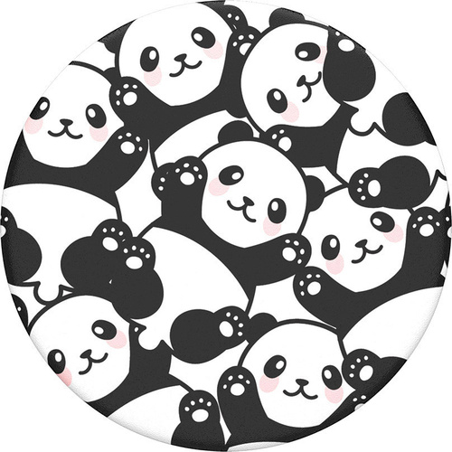 POPSOCKETS Pandamonium Handy Ständer Schwarz, Weiß