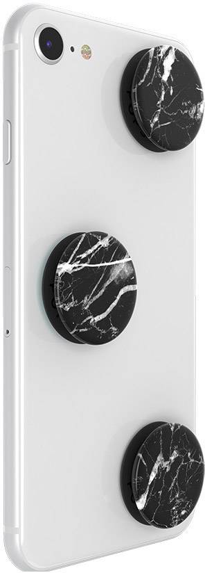 POPSOCKETS Black Marble Handy Ständer Schwarz, Weiß