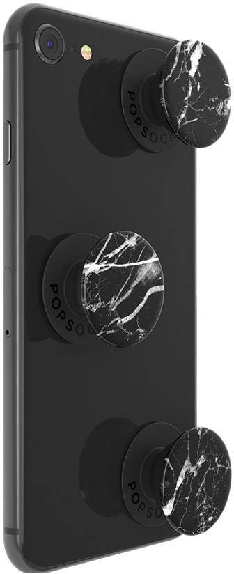POPSOCKETS Black Marble Handy Ständer Schwarz, Weiß