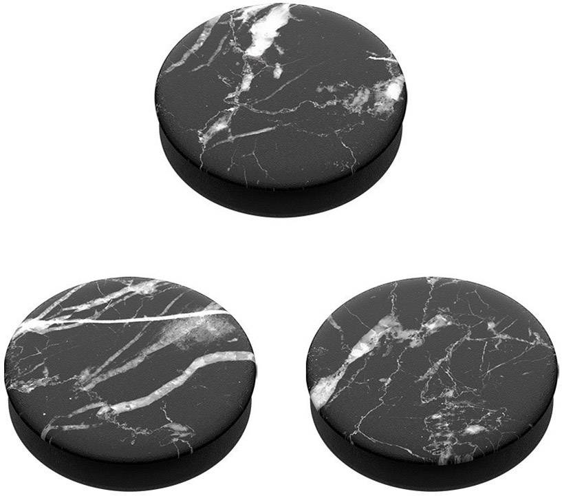 POPSOCKETS Black Marble Handy Ständer Schwarz, Weiß