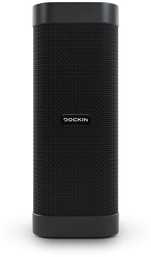 Dockin D Mate Direct Duo-Pack Bluetooth® Lautsprecher Freisprechfunktion, Outdoor, staubfest, Wasserfest Schwarz