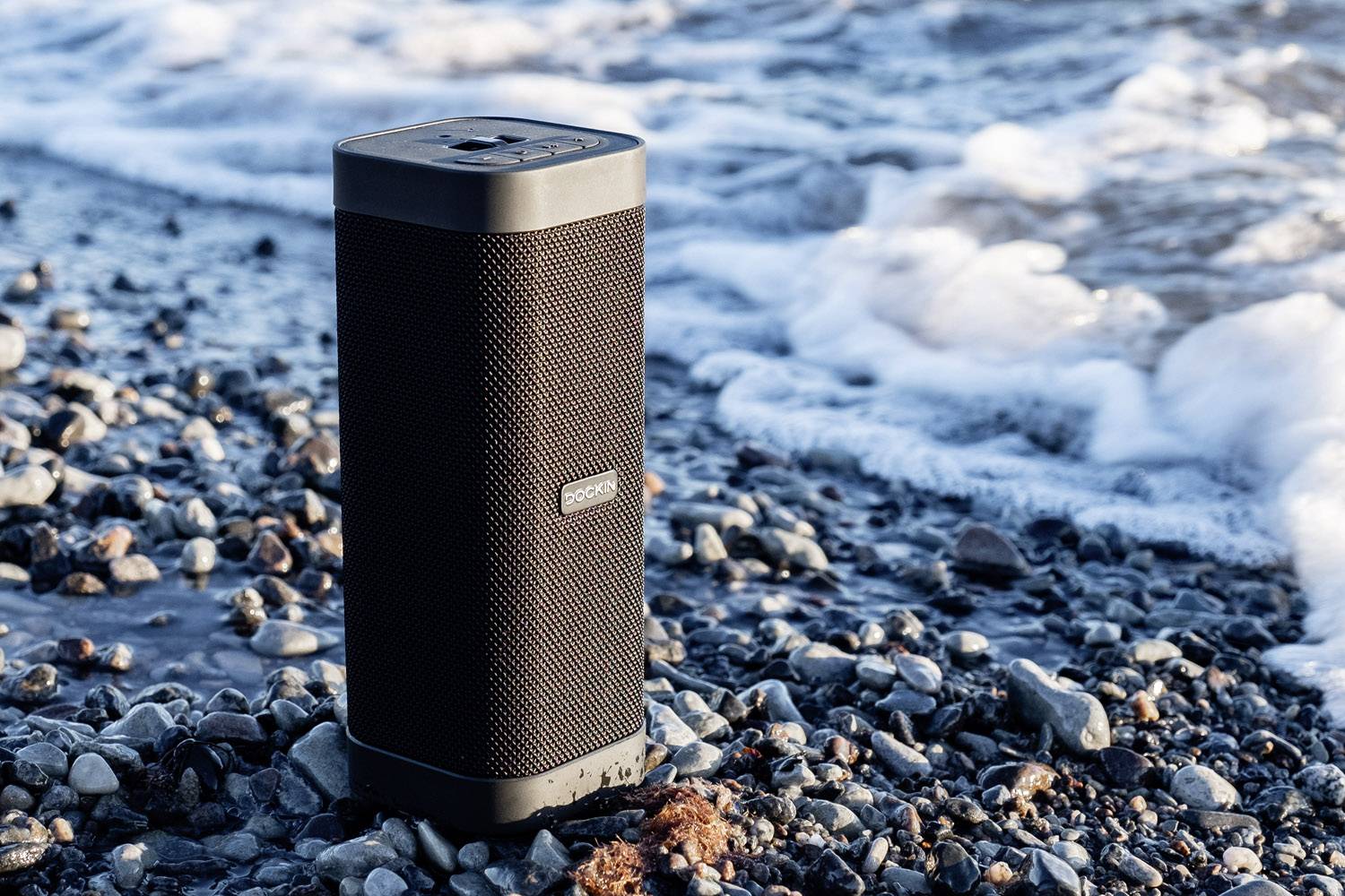 Dockin D Mate Bluetooth® Lautsprecher Freisprechfunktion, Outdoor, Staubfest, Wasserfest Schwarz