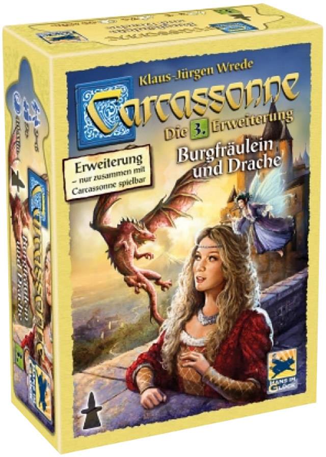 Asmodee HIGD0103 Carcassonne 3 Burgfräulein & Drache