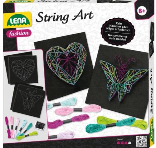 LENA String Art Schmetterling & Herz 42650