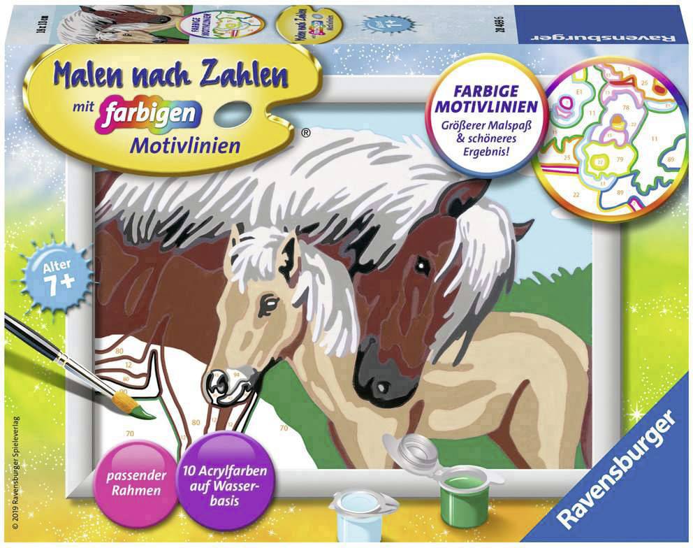 Malen nach Zahlen - Liebevolle Stute